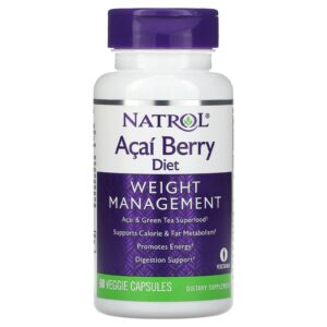 Natrol acai berry diet weight management capsules - 60 Veggie Capsules