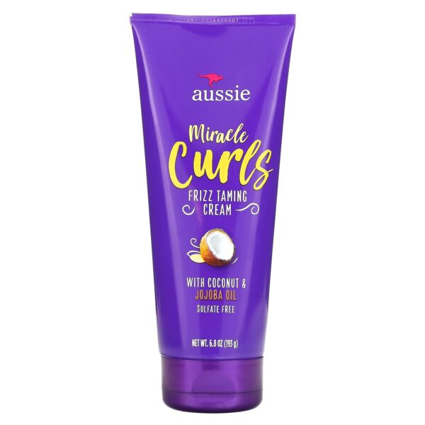 Aussie Miracle Curls Frizz Taming Cream With Coconut &Amp;Amp; Jojoba Oil 6.8 Oz (193 G)