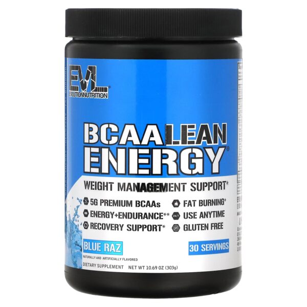 Bcaa Lean Energy - Blue Raz - 10.69 Oz (303 G) - Evlution Nutrition
