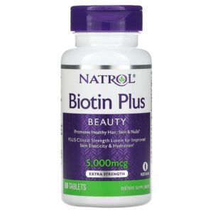 Natrol biotin plus tablets for hair growth
