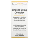 California Gold Nutrition Choline Silica Complex healthy skin, nails and hair - 30 ml