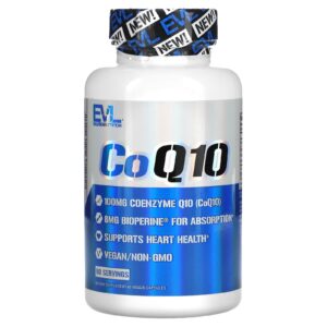 CoQ10 - 100 mg - 60 Veggie Capsules - EVLution Nutrition