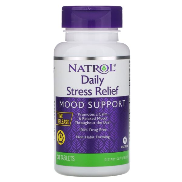 حبوب ناترول للقلق 30 قرص - Natrol Daily Stress Relief Time Release