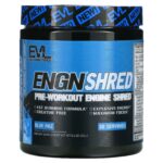ENGN Shred - Pre - Workout Engine Shred - Blue Raz - 8.1 oz (231 g) - EVLution Nutrition