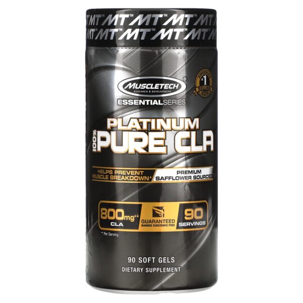 Muscletech Platinum Pure Cla 100% Cla With 800 Mg 90 Soft Gels