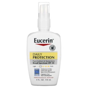 Eucerin Daily Protection Face Lotion & Sunscreen SPF 30 Fragrance Free (118 ml)