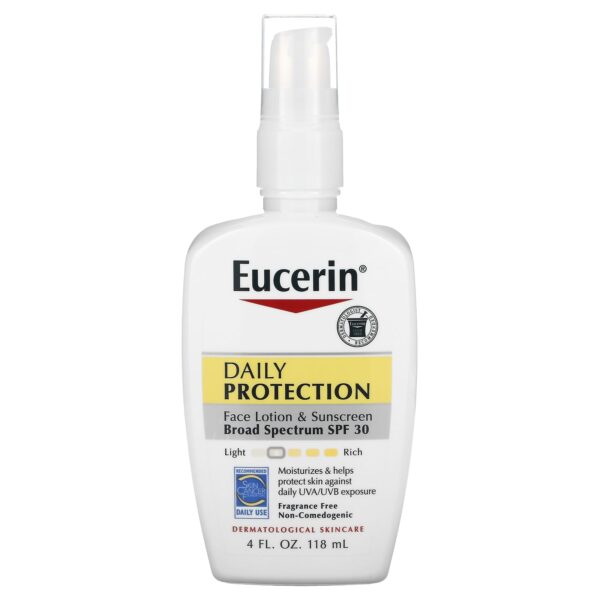 Eucerin Daily Protection Face Lotion &Amp;Amp; Sunscreen Spf 30 Fragrance Free (118 Ml)