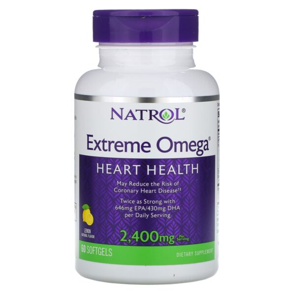 Extreme Omega - Lemon - 1 - 200 Mg - 60 Softgels - Natrol