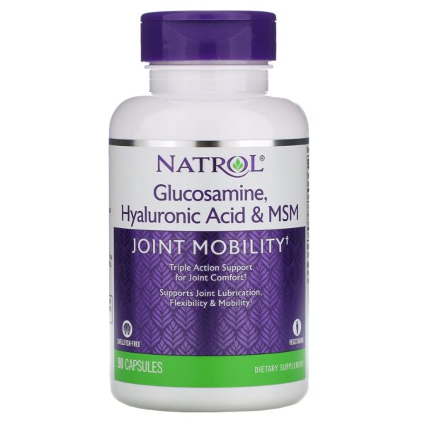 Natrol Glucosamine Hyaluronic Acid &Amp;Amp; Msm Capsules Support Healthy And Flixble Joints - 90 Capsules