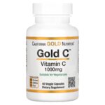 California Gold Nutrition Gold C Vitamin C 1,000 mg immune booster capsules - 60 Capsules