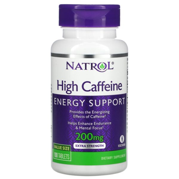 High Caffeine - Extra Strength - 200 Mg - 100 Tablets - Natrol