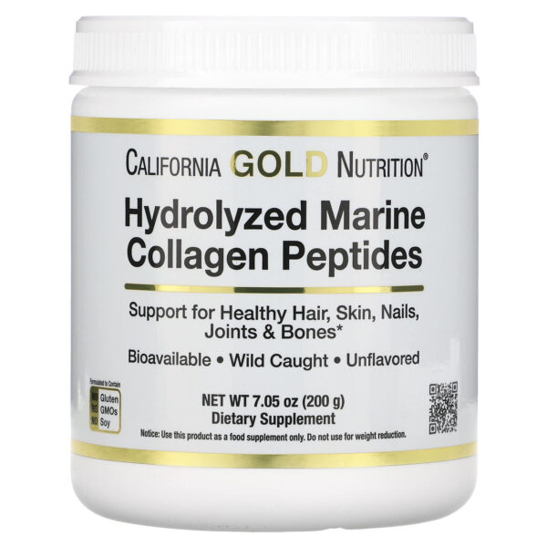 California Gold Nutrition Hydrolysed Marine Collagen Powder – Non Flavored 200G