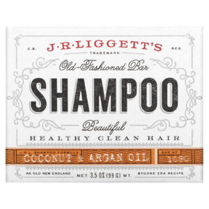 J.R. Liggett's old fashioned shampoo bar coconut and argan oil sleekness enhancer - 3.5 oz (99 g)