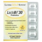 California Gold Nutrition LactoBif Probiotics 30 billion CFU digestive system booster - 60 Veggie Caps