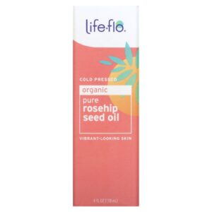 زيت بذور الورد لايف فلو لتغذية الشعر والبشرة Life-flo, Organic Pure Rosehip Seed Oil 118 مل