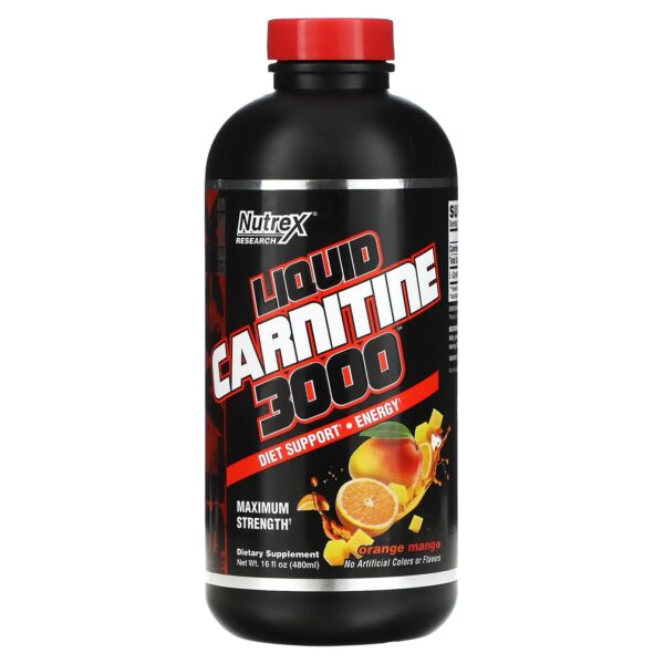 Nutrex Research L Carnitine 3000 Liquid Supports Diet