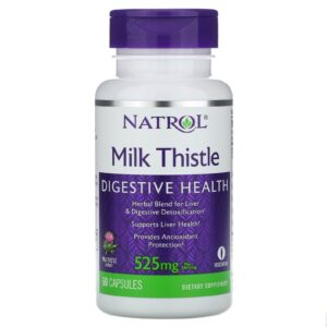 Natrol Milk Thistle Capsules digestive health capsules - 60 Veggie Capsules