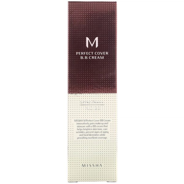 Missha M Perfect Cover B.b Cream Spf 42 Pa+++ No. 23 Natural Beige - 1.7 Oz (50 Ml)