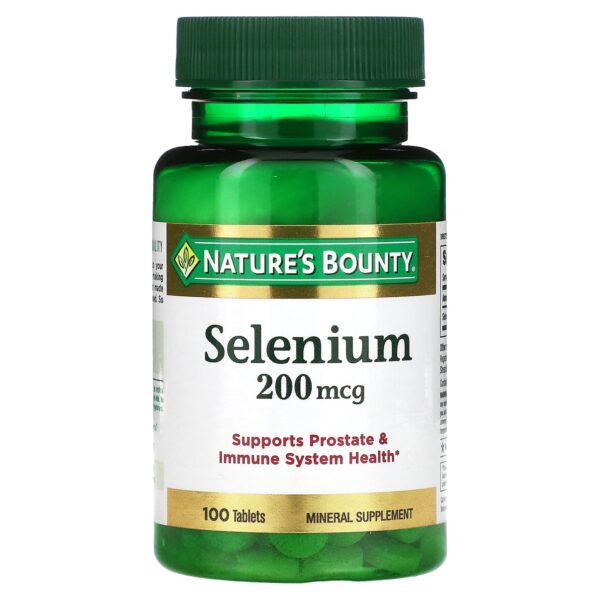 Nature'S Bounty Selenium 200 Mcg Mineral Supplements - 100 Tablets