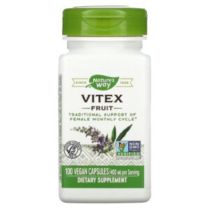 Nature's Way Vitex Fruit - 400 mg 100 Vegan Capsules