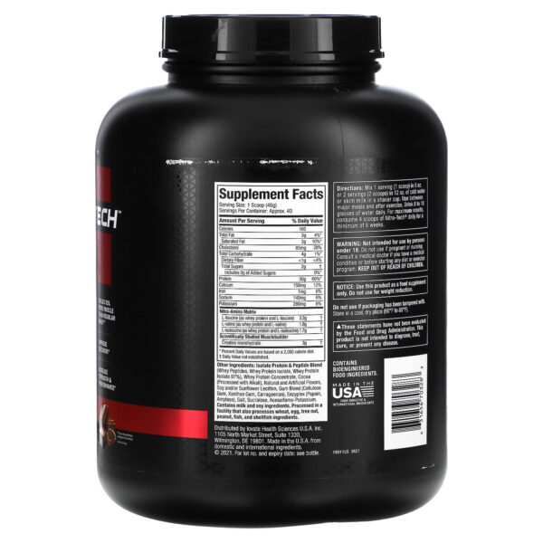 Nitrotech Whey Protein Muscletech For Bodybuilding