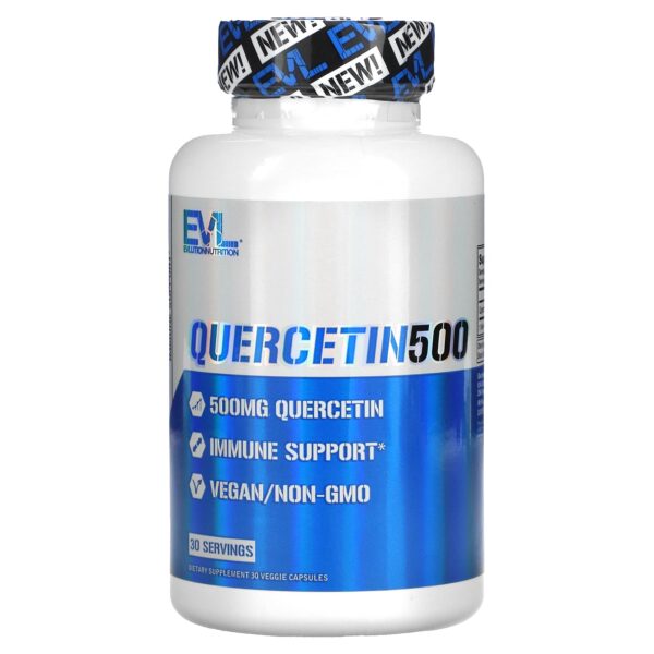 Quercetin 500 Evlution Nutrition To Support Immunity 30 Veggie Capsules