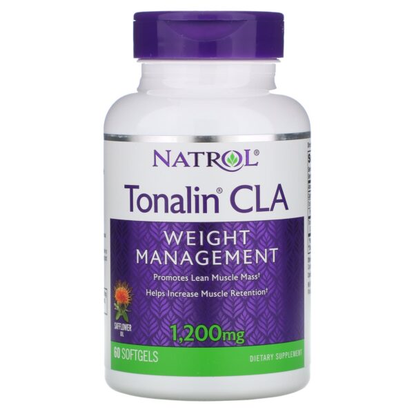 كبسولات تونالين 1200مجم لدعم بناء العضلات وتعزيز عمليات الايض اليومية 60 كبسولة - Tonalin Cla 1200Mg Natrol