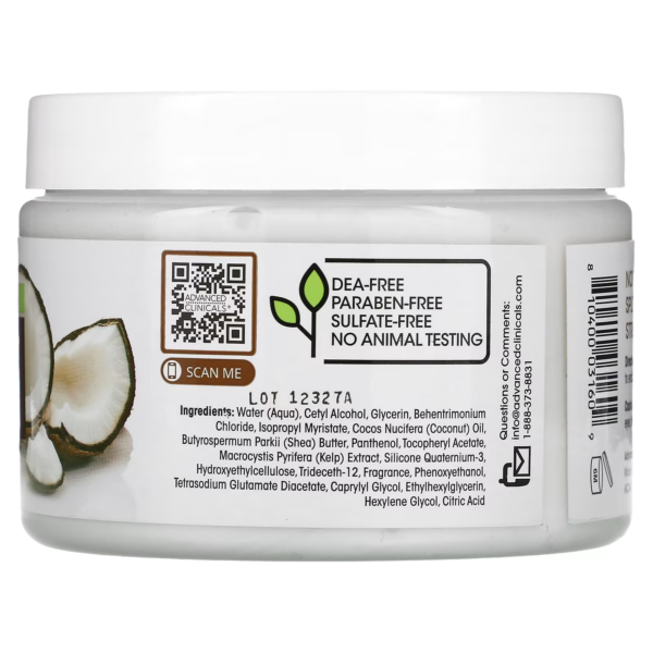 Advanced Clinicals Coconut Deep Hydration Hair Mask 340 G