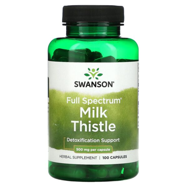 Swanson Milk Thistle 500 Mg 100 Capsules